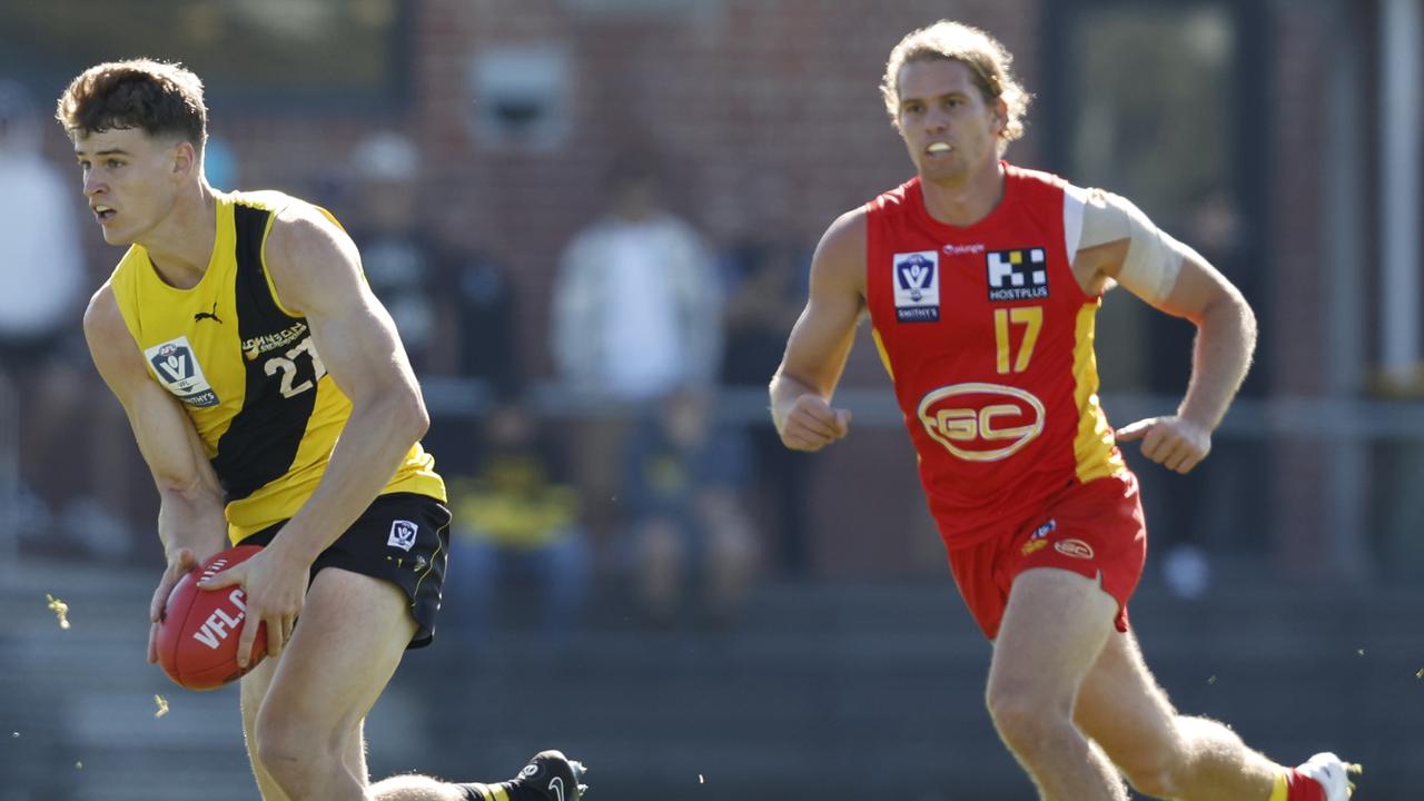 Thomson Dow had 28 disposals and 11 clearances in the VFL on Sunday.