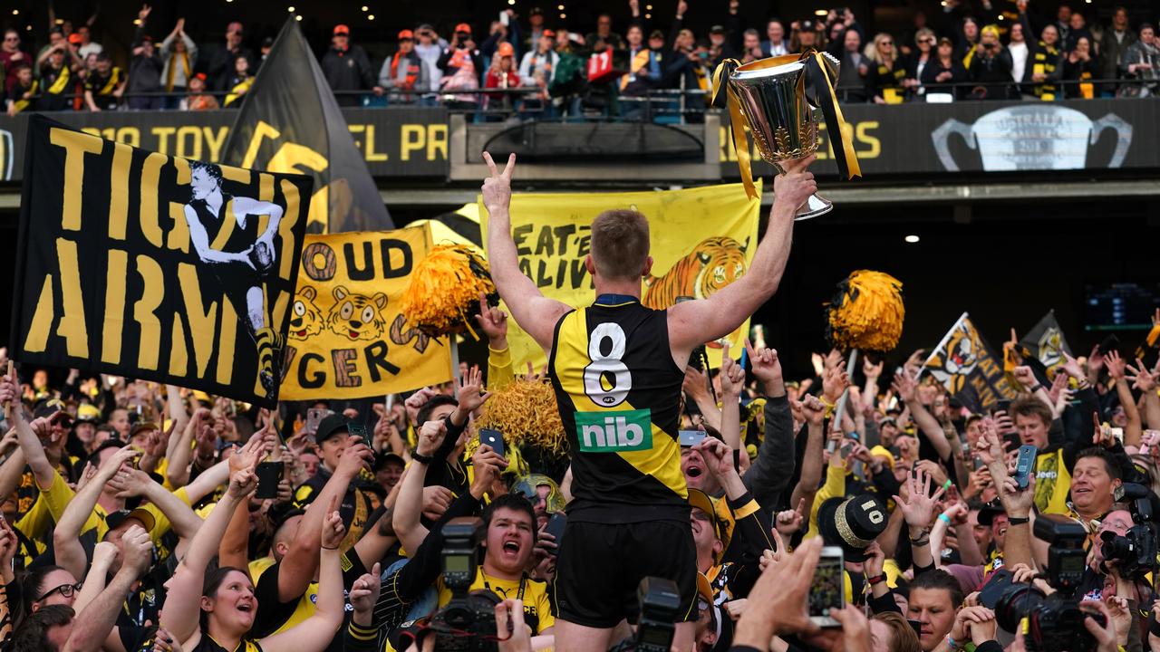 Around 50,000 fans will be able to watch the season opener between Richmond and Carlton at the MCG. Picture: AAP Image/Michael Dodge