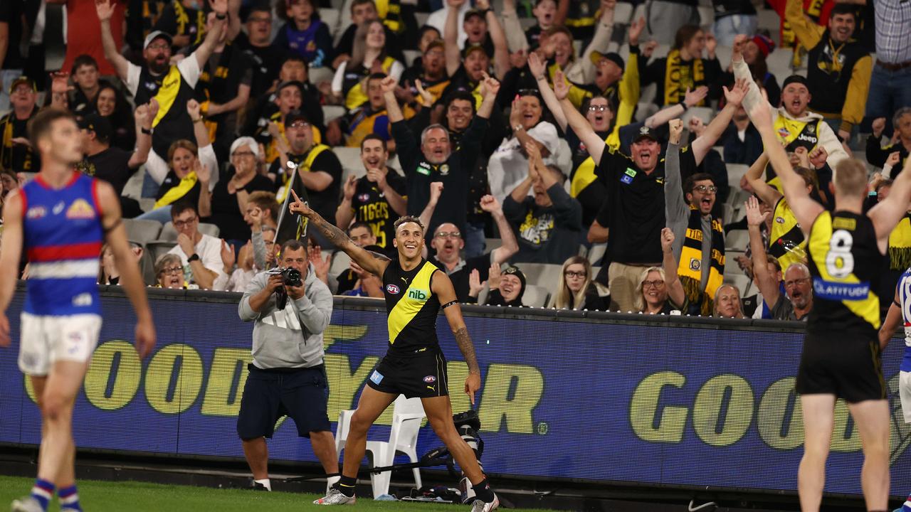 Shai Bolton has become a Richmond fan favourite with the spark he provides. Picture: Michael Klein