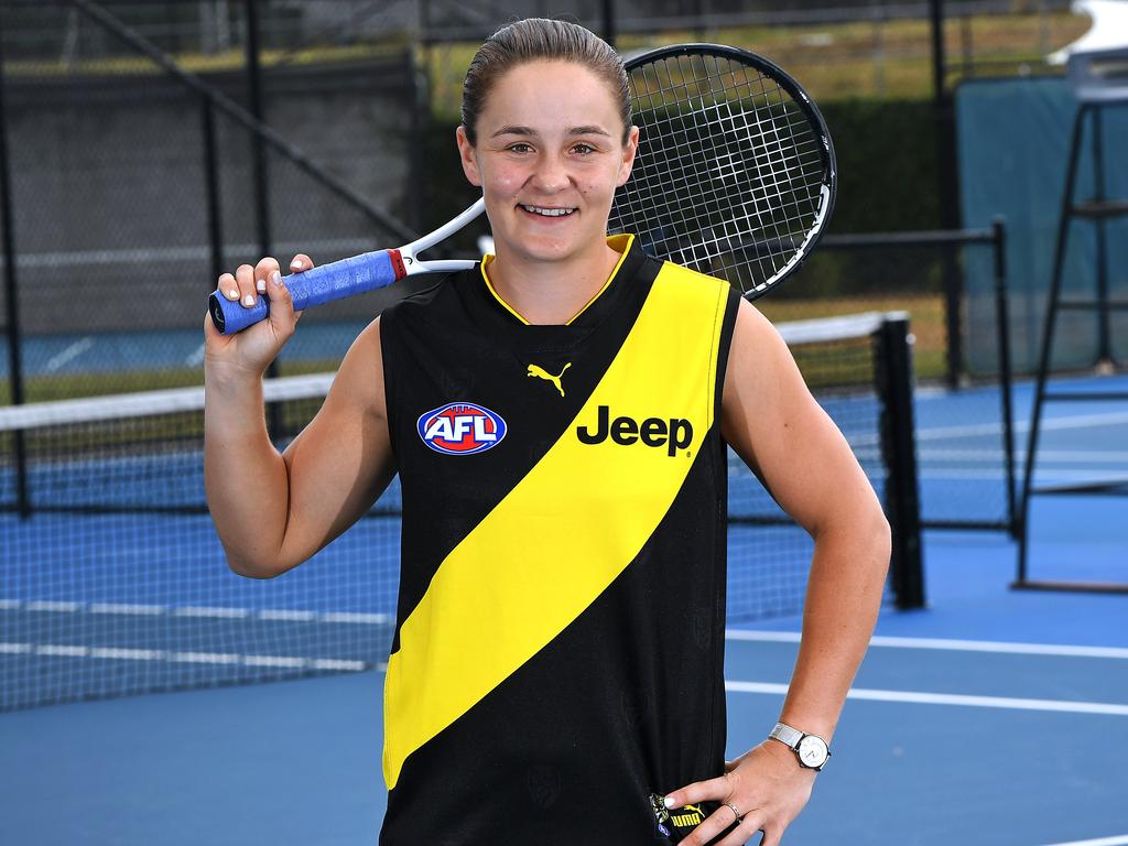 Barty is a diehard Tigers supporter. Picture: AAP