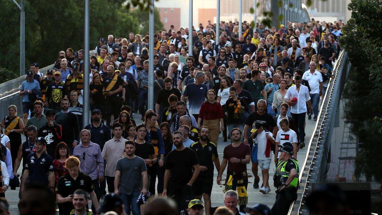 Crowds will be back at the MCG in Round 1. Picture: David Geraghty/The Australian.