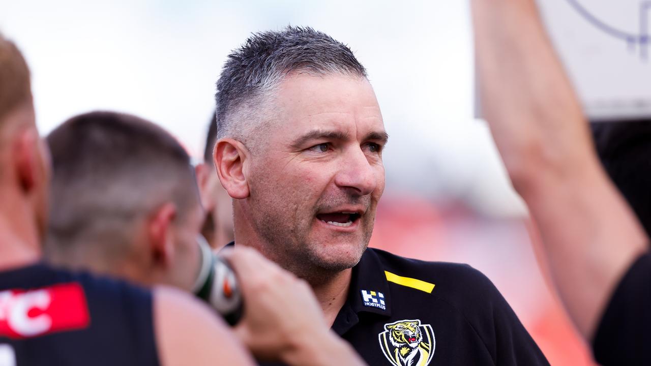 Inside Richmond there is no pressure on rookie coach Adem Yze. Picture: Dylan Burns/AFL Photos